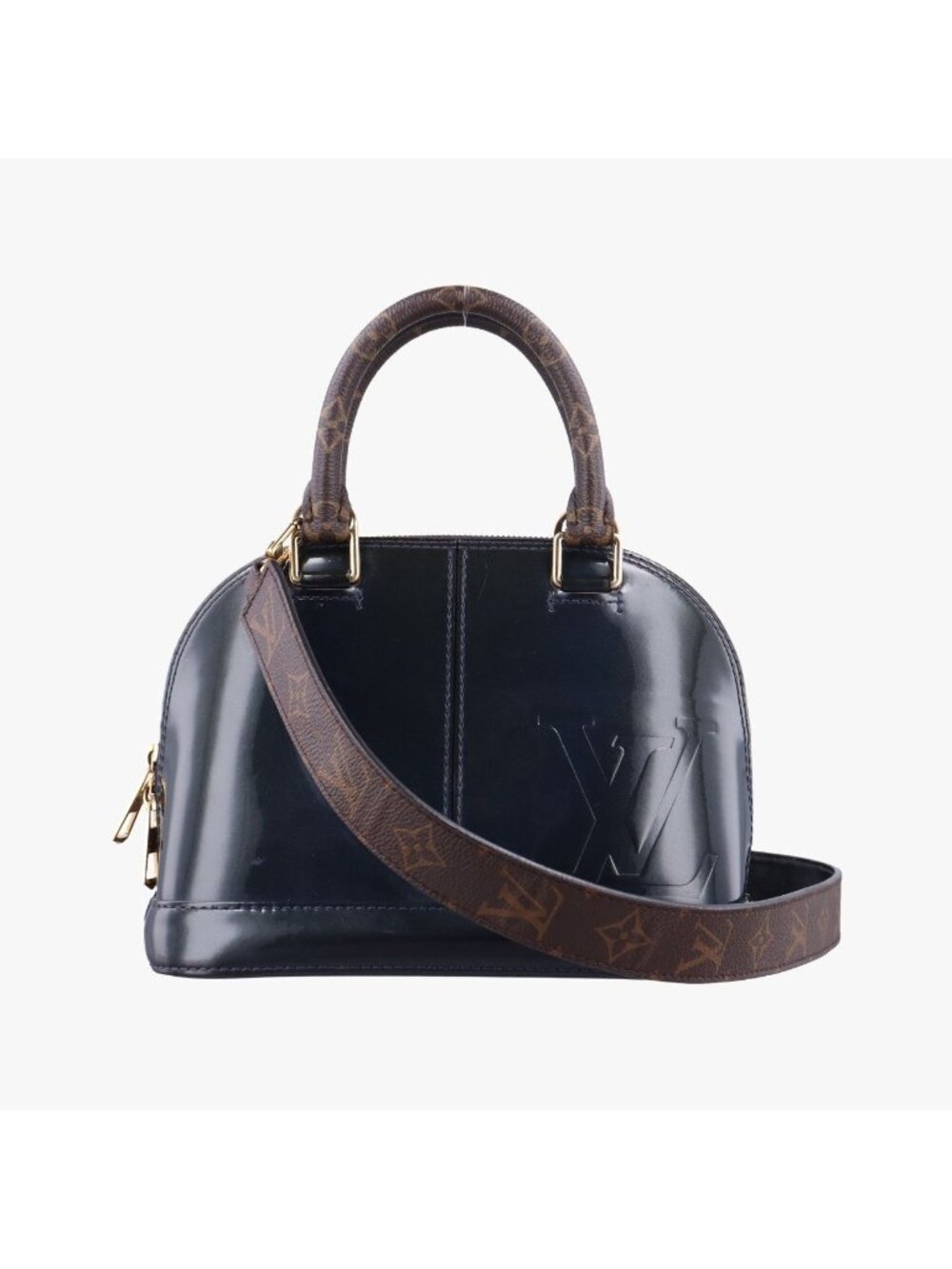 Louis Vuitton Miroir Alma BB Marine Vernis Handbag